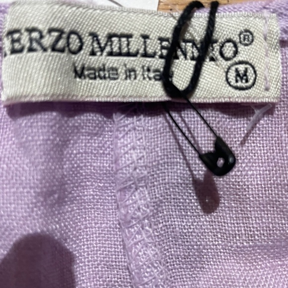 Brand new Terzo Millennio Lilac Linen Dress - Picture 5 of 11